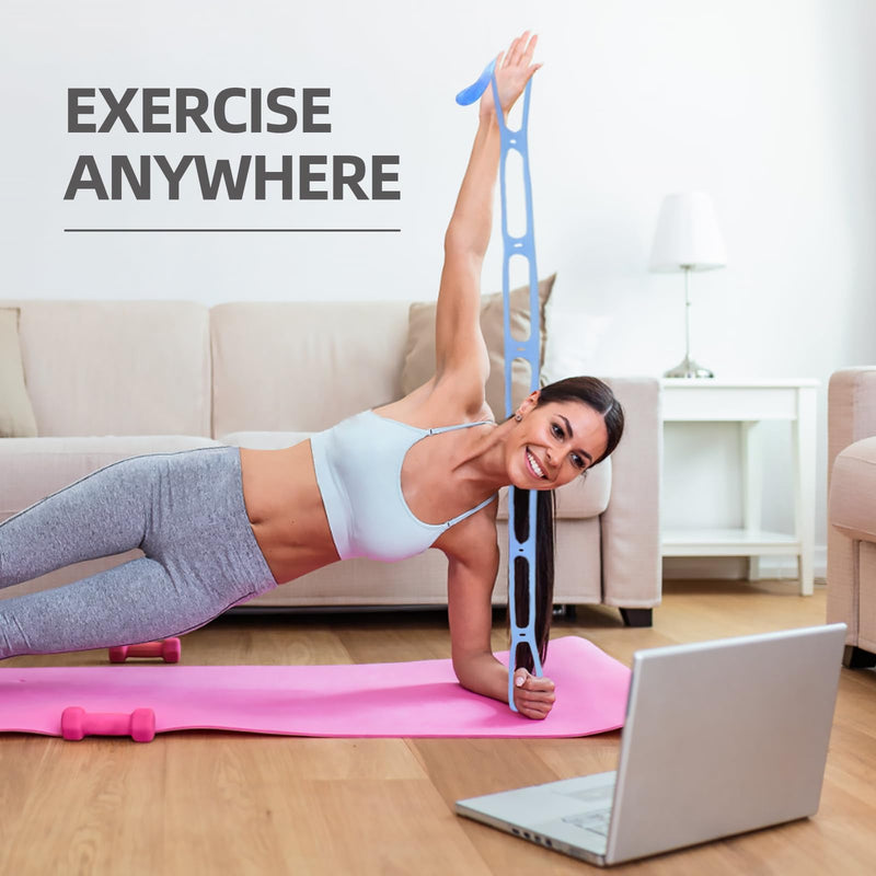 Resistance Bands for Working Out, Adjustable 7-Ring with Handles, Exercise Stretch Bands for Women&Men Fitness,Pilates,Yoga and Physical Therapy 2 Packs - BeesActive Australia