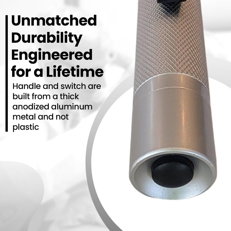 4th Generation Doctor Mom LED Pocket Pro Otoscope with Both Adult and Pediatric Disposable Specula Tips, Battery, and Protective Hard Plastic Case Silver - BeesActive Australia