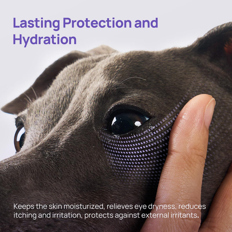 HICC PET Dog Eye Gel, Gentle Pet Eye Cleanser Wash, Moisturizes & Refreshes Dry Eyes, Gentle Daily Pet Eye Care Alternative for Dogs, Cats, Horses. Easy-to-Use, 60ml