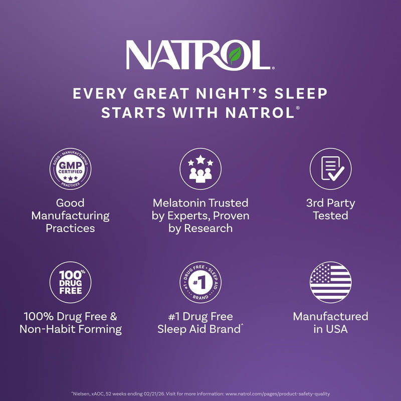 Natrol Melatonin 3 mg Fast Dissolve Tablets, Strawberry, 150 Count