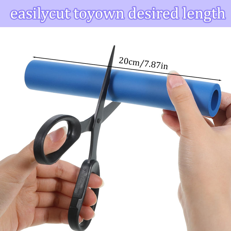 9PCS Foam Grip Tubing Foam Tubes Grip Aid Padding Tube Built Up Utensils Handle Adaptive Utensil Foams Tubing Comfort Grips for Elderly Disabled Arthritic Handicapped Utensils Tools Pens