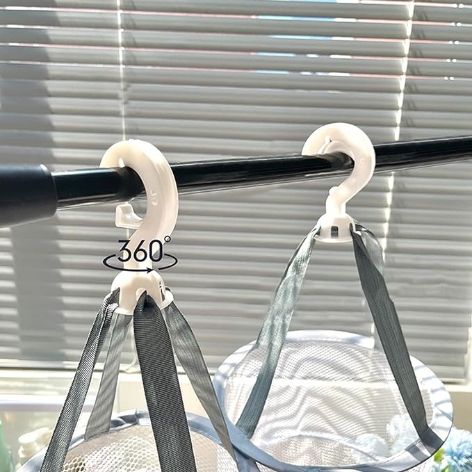 Clothes Drying Net Laundry Net Indoor Makeup Brush Drying Hanging Net for Sponge Eggs Foldable Mesh Net Small Capacity Windproof Folding Breathable - BeesActive Australia