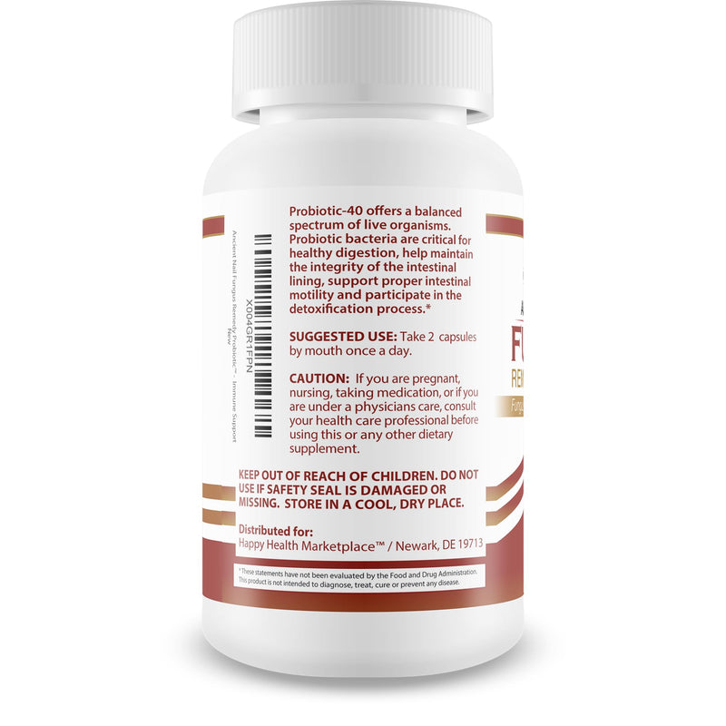 Ancient Nail Fungus Remedy Probiotic - Immune System Probiotic Fungus Support - Our Best Nail Fungus Probiotic Fungus Fighter - Under Nail Fungus Treatment Probiotic - Remove Nail Fungus & Candida - BeesActive Australia
