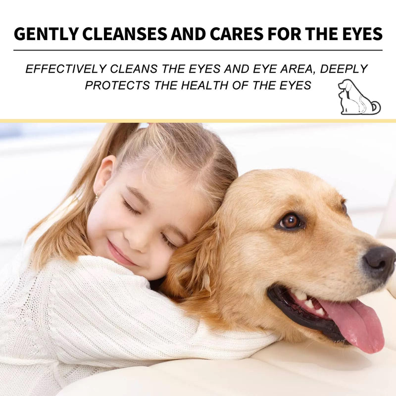 HcirjhieEye Drops for Dogs, Dog Eye Infection Treatment, Superior Comfort Long，Lasting Relief Fewer Application Needed, Used to Clean Tear Stains, Remove Eye Stains, and Relieve Dryness, 20mI - PawsPlanet Australia