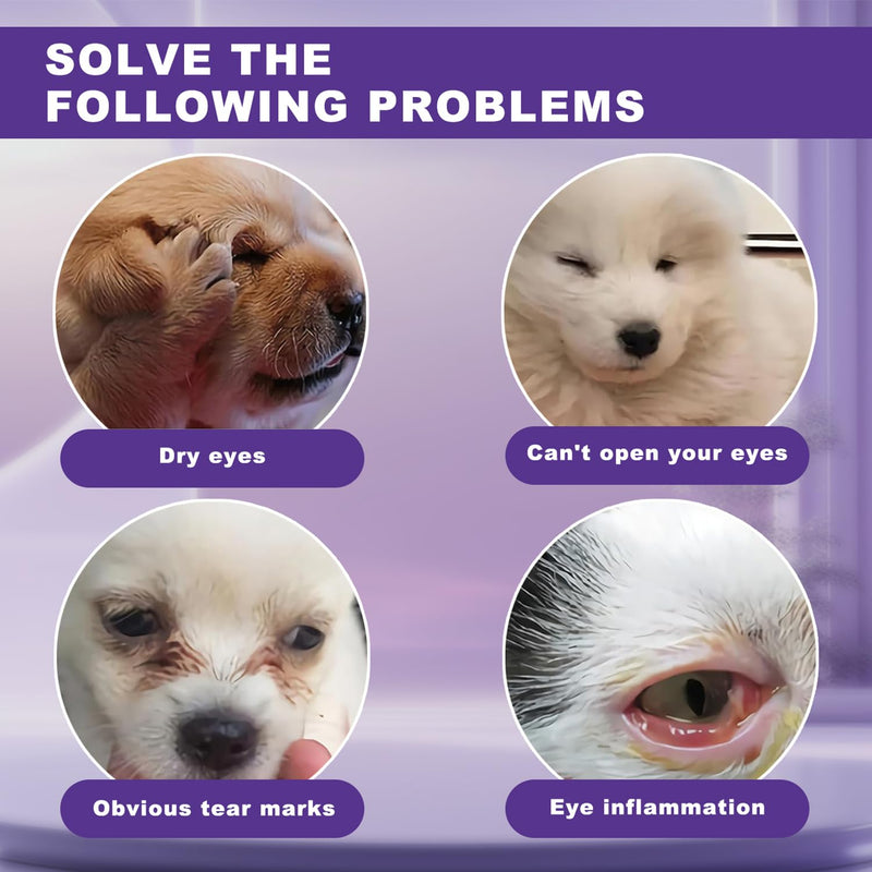 PET Eye Drops for Dogs and Cats, Dog and Cat Eye Rinse, Gentle Formula to Soothe Eye Infection Allergy, Dog Tear Stain Cleaner, Safe for All Animals - BeesActive Australia