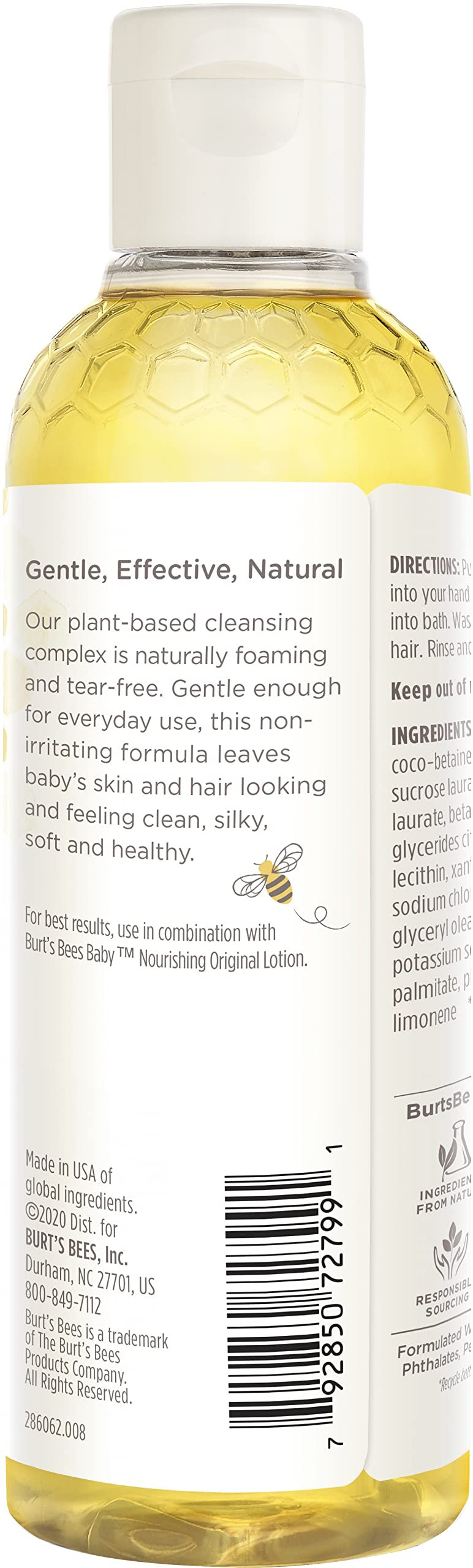Burt'S Bees Baby Bee Shampoo & Bodywash, Fresh Scent, 8 Fl Oz 8 Fl Oz (Pack of 1) - BeesActive Australia