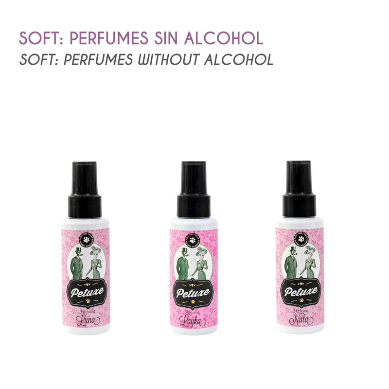 Petuxe Vegan Perfume for Dogs. Eau de cologne spray for pets. Pet Odor Corrector Puppies and adults. Long-lasting effect (Luna) Luna - BeesActive Australia