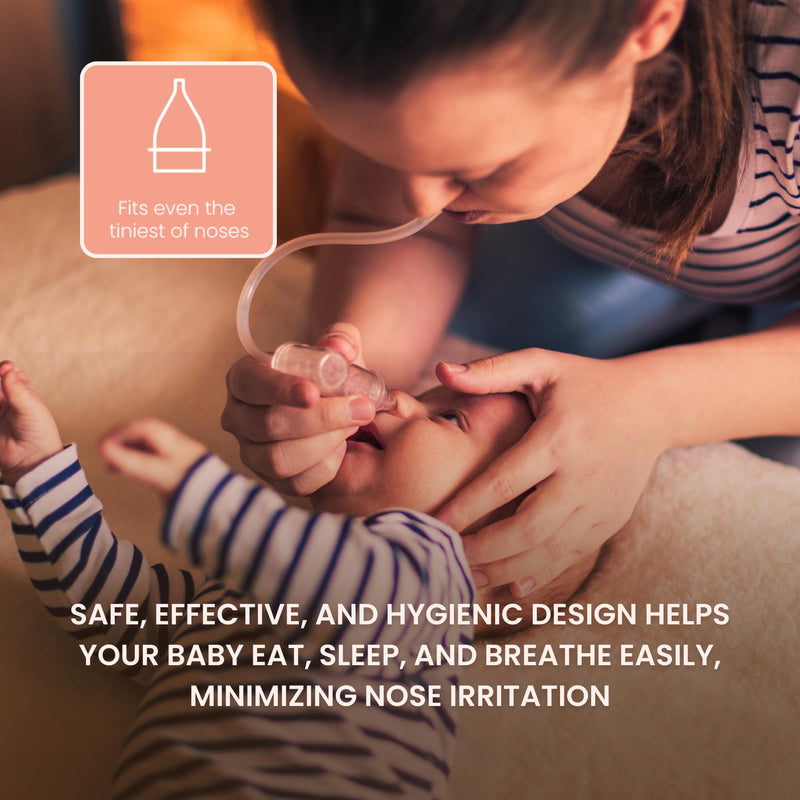 TensCare Nasal Aspirator – Helps to Clear Your Babys Blocked Nose and Removes Snot. Comes with Reusable and Cleanable Filters.