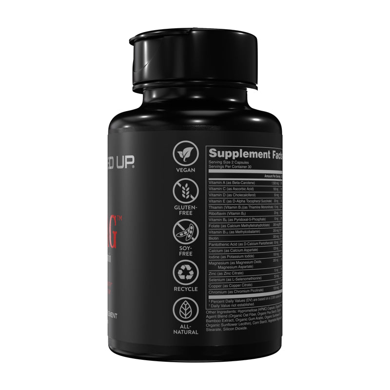 Bucked Up Stag Multivitamin - Men - Full Spectrum Vitamin Formula - Vitality, Immunity and Muscle Function (60 Capsules)