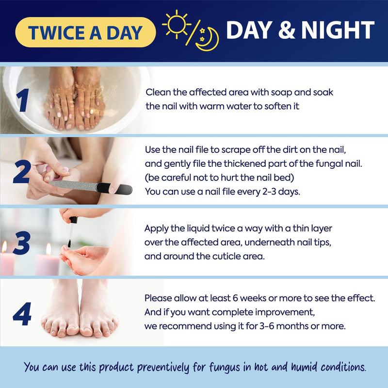 Toenail Fungus Treatment with 25% Undecylenic Acid, Toe Fungus Treatment for Toenail, Fungus Nail Treatment, Toenail Fungus Treatment Extra Strength, Fungal Nail Treatment for Athletes Foot - 2pcs - BeesActive Australia
