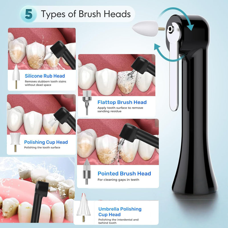 Tooth Polisher,Teeth whitening kit 12 Pieces Accessories，Teeth Polishing Kit for Daily Cleaning,Polishing Then Whitening kit - BeesActive Australia