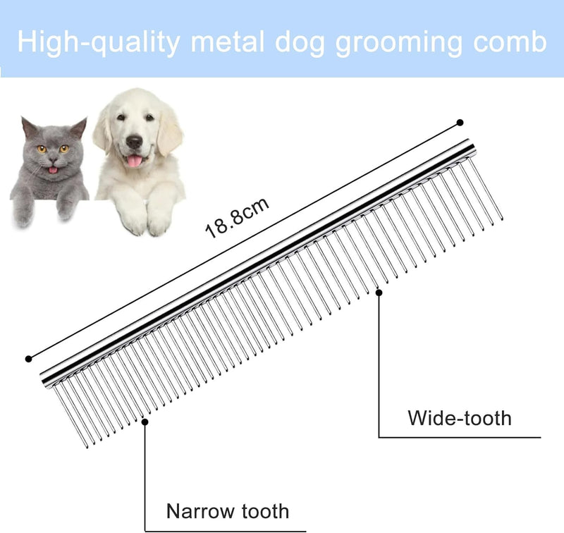 Gentpovth dog scissors set, professional 5-in-1 dog scissors, dog and cat safety grooming scissors, including thinning scissors, curved, straight scissors, grooming comb, for cats and other animals - BeesActive Australia