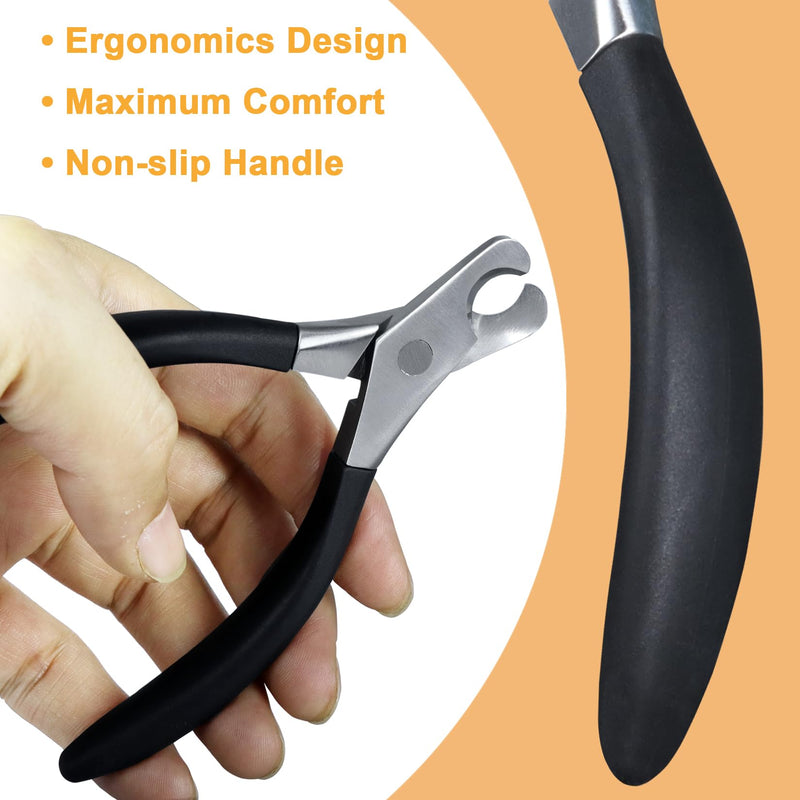 Dog Nail Clippers for Large Medium Small Dogs, Wide Open Heavy Duty Dog Nail Trimmers for Thick Toenail, Professional Ergonomic Handle Sharp Grooming Cutter with Nail File for Pet - BeesActive Australia