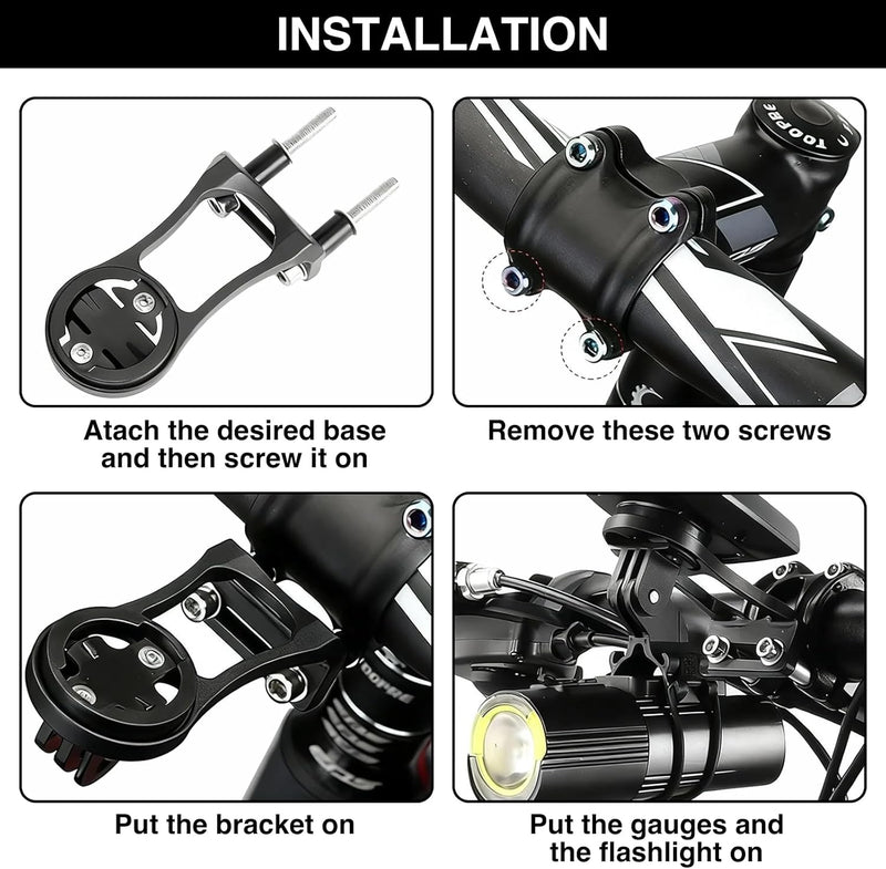 Bike Computer Mount for Garmin Edge Bike Combo Mount for Sports Action Camera Edge Extended Out-Front Mount for Garmin Series 1030 1000 830 820 810 530 520 510 500 25 20 Touring - BeesActive Australia