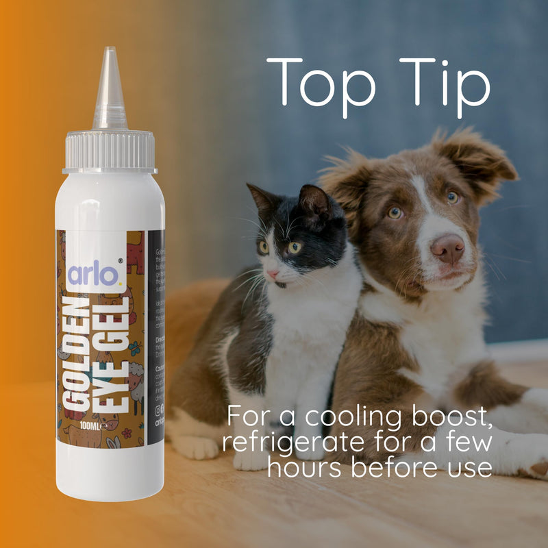 Golden Eye Gel for Horses | 100g | Soothing Eye Corner Care & Moisturising Relief | Helps with Puffy Eyes, Crusts & Itchy Eyes | Aloe Vera Hydrating Formula