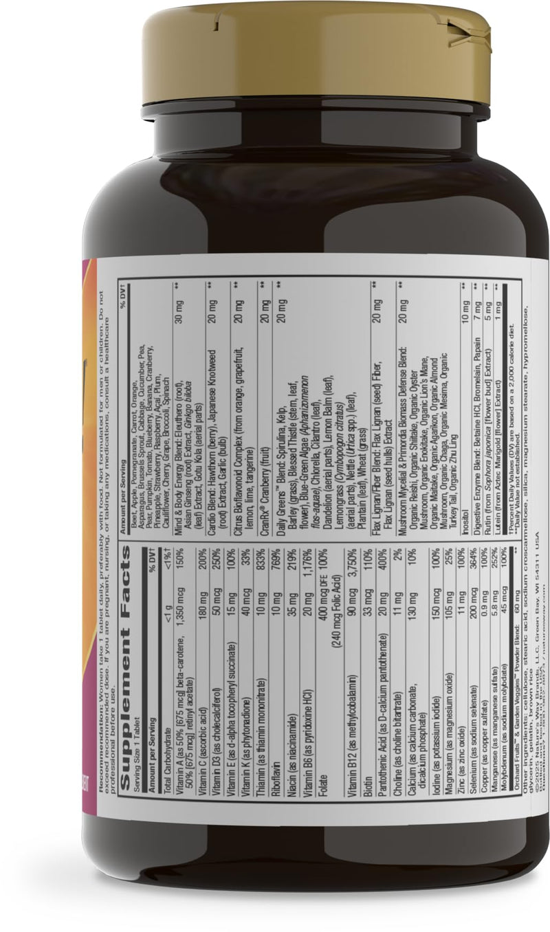 Nature's Way Alive! Women's 50 Plus Ultra Potency Multivitamin, 150 ct | Complete and High Potency Formula with Vitamin D3, C, E, and Methylated B12; Supports Heart, Brain, and Bone Health*. 150 Count (Pack of 1)