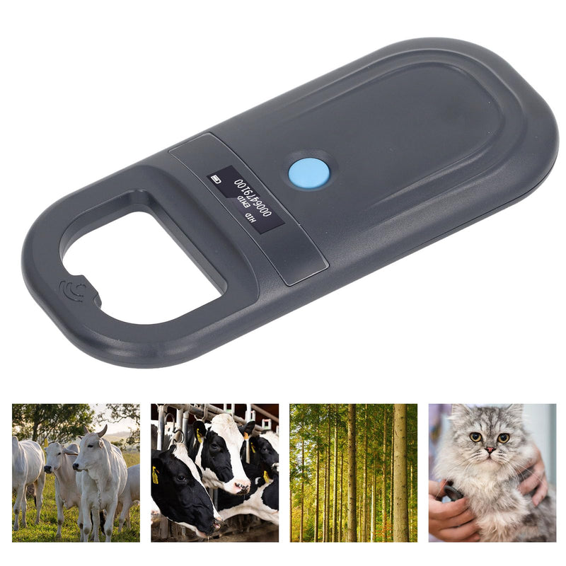 Pet Microchip Reader Scanner, Rechargeable Data Storage Animal Tag Scanner with OLED Display, Animal Chip ID Reader Dogs Cats Pigs Animal for ISO11784 85 FDX-B ID64 - BeesActive Australia