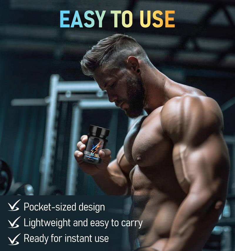 Powerful Salts for Athletes, Activate Before Smelling, Salts for Wake-up Athletes in Powerlifting, Football and Fitness - Instant Energy, Boosted Focus & Extra Strength | BLUE-30g-6