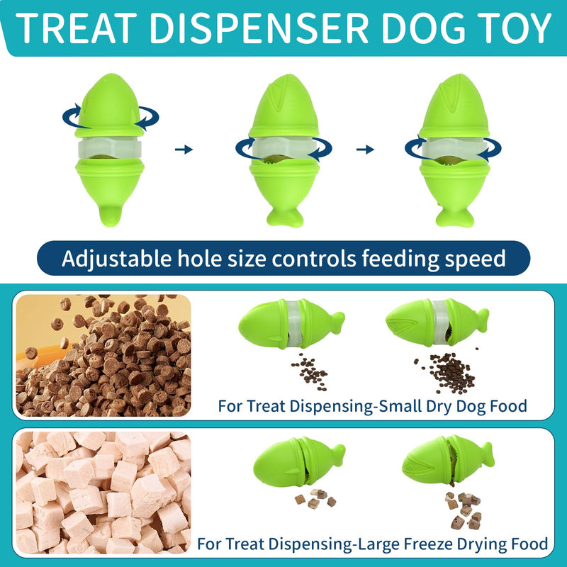3 in 1 Dog Treat Dispenser Toy, Bully Stick Holder for Dogs, Adjustable Dog Puzzle Toy, Indestructible Dog Treat Toy, Dog Food Dispenser Toys, Interactive Dog Toys Dog Puzzle Feeder - BeesActive Australia