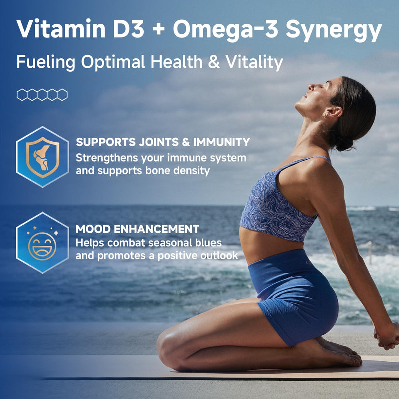 DRFOSTER Advanced Omega-3 Fish Oil 2000mg with DHA, EPA & ALA, 120 Softgels | High Potency DHA, EPA, and ALA with Vitamin D3 and E, Supports Heart, Brain, Joint, and Immune Health, Antioxidant 120 Count (Pack of 1)