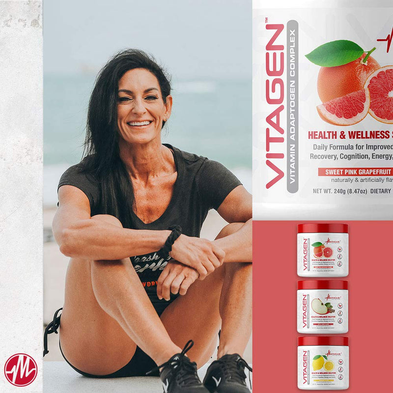 Metabolic Nutrition Vitagen, Vitamin Adaptogen Complex, 240 g, Health & Wellness Solution (Lemonade) Lemonade
