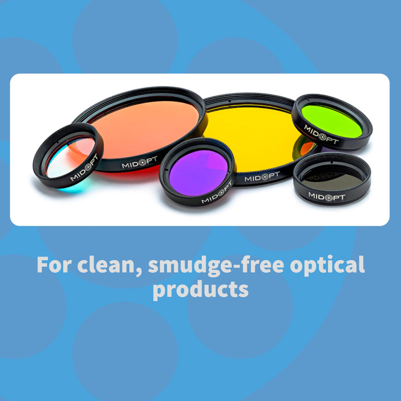 Professional Optics Cleaning Solution and Microfiber Cloth, for Clean and Smudge-Free Lenses, Convenient Tube for On-The-Go, 2 oz (59.1 mL), POC1