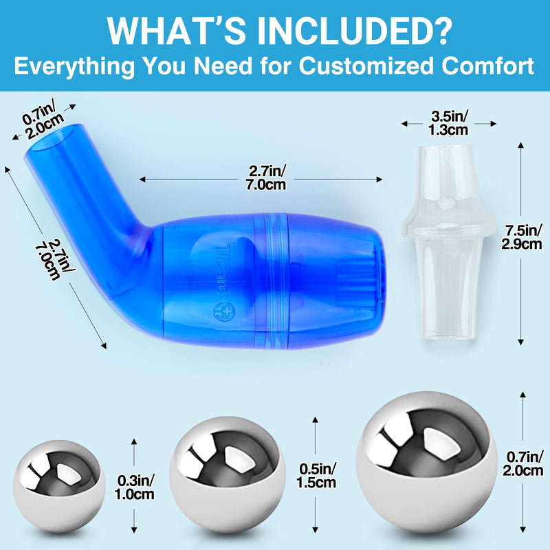 Breathing Trainer & Lung Trainer - Breathing Exercise Device for Lungs, Complete Breather Device & Lung Exerciser Device, Best Breathing Device & Lung Strengthener, Tilcare Respiratory Trainer - BeesActive Australia