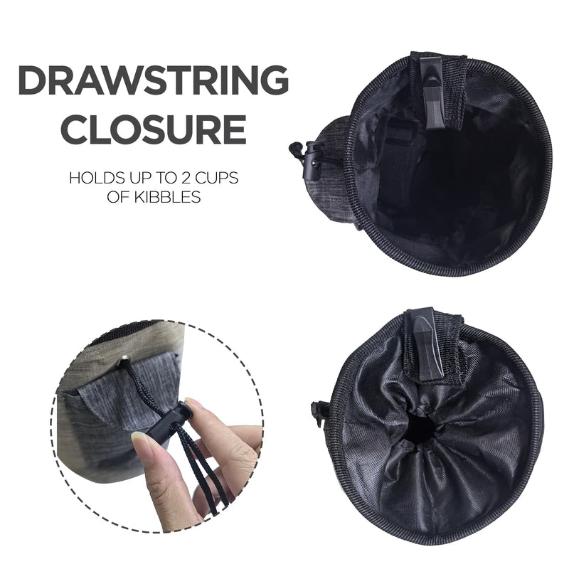 Dog Treat Pouch Training Bag - Pet Training Bag with Closure for Treats, Kibbles and Toys, Dog Training Supplies for Walking Bag with Waist Belt Pet Training Walking & Rewarding Holder - BeesActive Australia