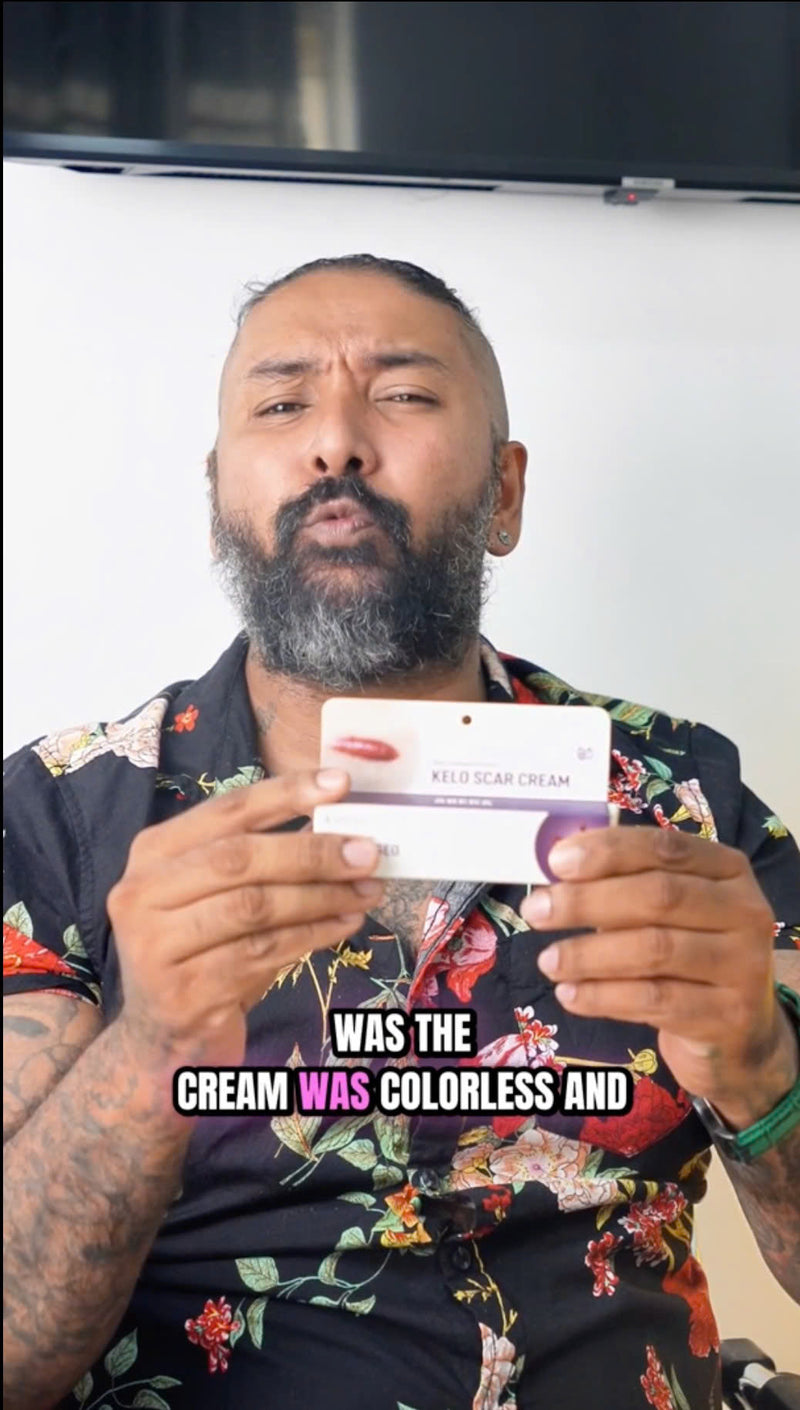 ABERA Kelo Scar Cream – Scar Removal Cream for AKN Bump Treatment, Razor Bump Treatment for Men & Keloid Bump Removal with Purple Onion & Black Reishi 1 Box