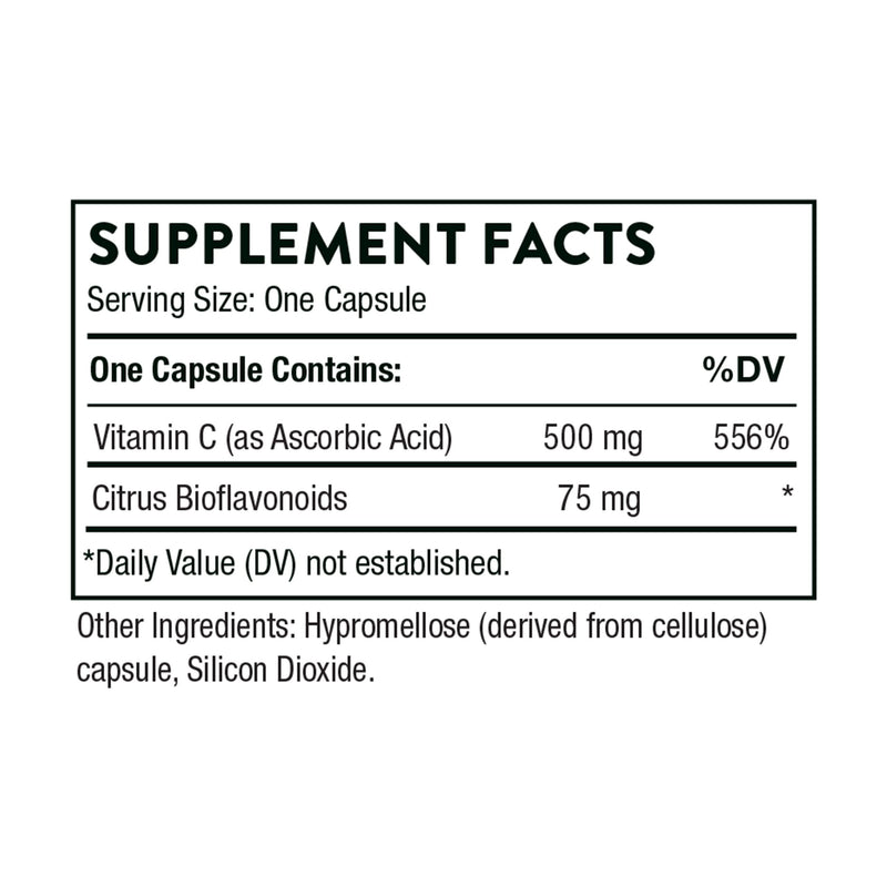 THORNE Vitamin C - Blend of Vitamin C and Citrus Bioflavonoids from Oranges - Support Immune System, Production of Cellular Energy, Collagen Production and Healthy Tissue - Gluten-Free - 90 Capsules - BeesActive Australia