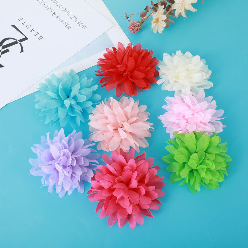 8 Pcs Dog Collar Flowers Pet Collar Flowers Dog Collar Charms Dog Bows Girl Dog Accessories Dog Bows with Rubber Bands - BeesActive Australia