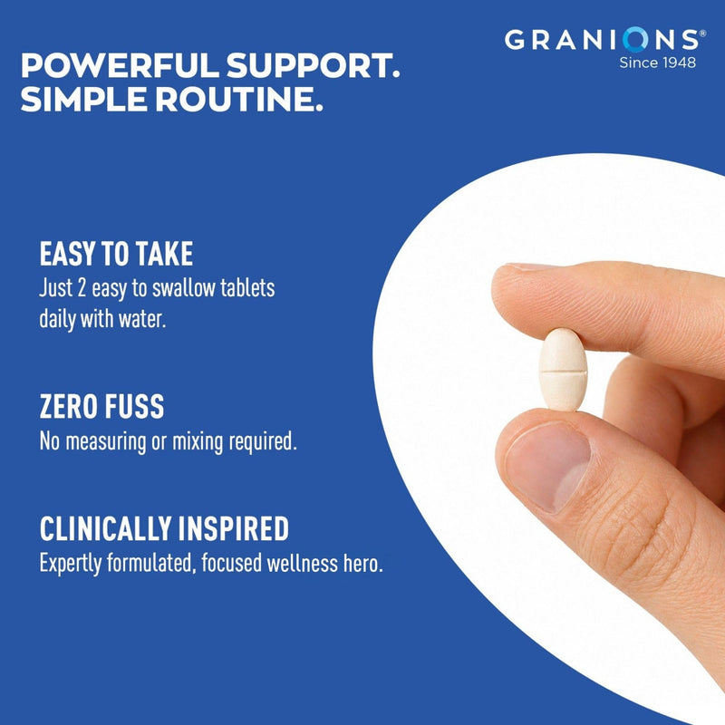 Granions 27 Mens Multivitamins Minerals Extracts - Vitamin D3, C, B12, Zinc, Magnesium, CoQ10, Quercetin, Maca Plus Multivitamin - Daily Mens Vitamins Supplement Multi for Men - 90 Tablets
