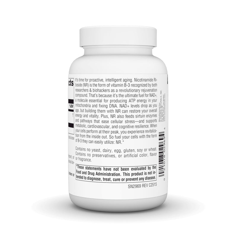 Source Naturals NR, Nicotinamide Riboside, 300 mg - 90 Vegan Capsules | Premier Fuel for NAD+ Levels | for Mitochondria, Healthy Aging, Cells & Energy*