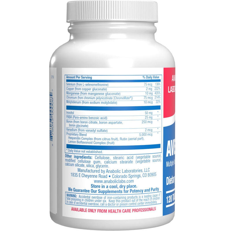 30-in-1 Adult Multivitamin with Iron - Antioxidant Rich Over 50 Multivitamin for Women and Men with Vitamins A C D E B Complex Zinc Magnesium Myo Inositol Citrus Bioflavonoids & More - 2 Month Supply