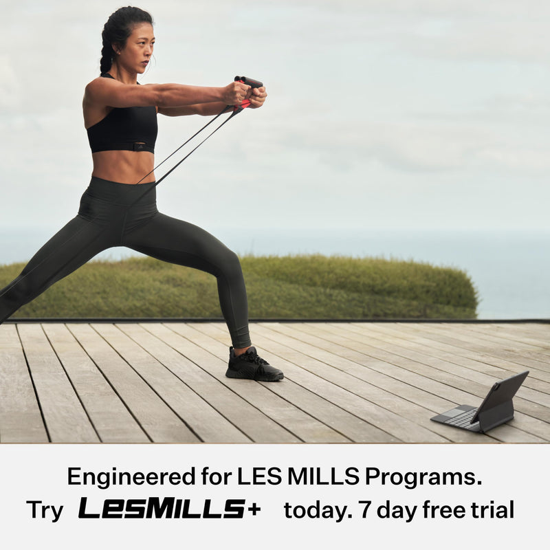 Les Mills™ SMARTBAND Extreme™ Workouts Bands with Handles for Women and Men, Resistance Bands for Working Out, Stretch Bands for Exercise at Home - BeesActive Australia