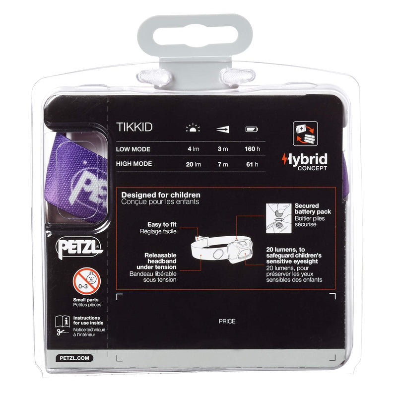 PETZL TIKKID Kids' Headlamp - Compact 20 Lumen Headlamp for Children 3 Years and Older - Pink
