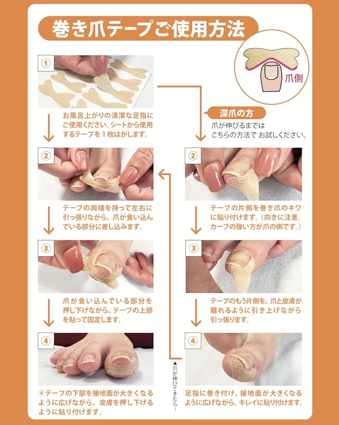 Large Capacity 100 Sheets (Professional Supervision of Winding Nail Professionals) Easy to Apply! Winding Nail Tape, Winding Claws, Tightening Nail Tape | yumegocochiLABO - BeesActive Australia