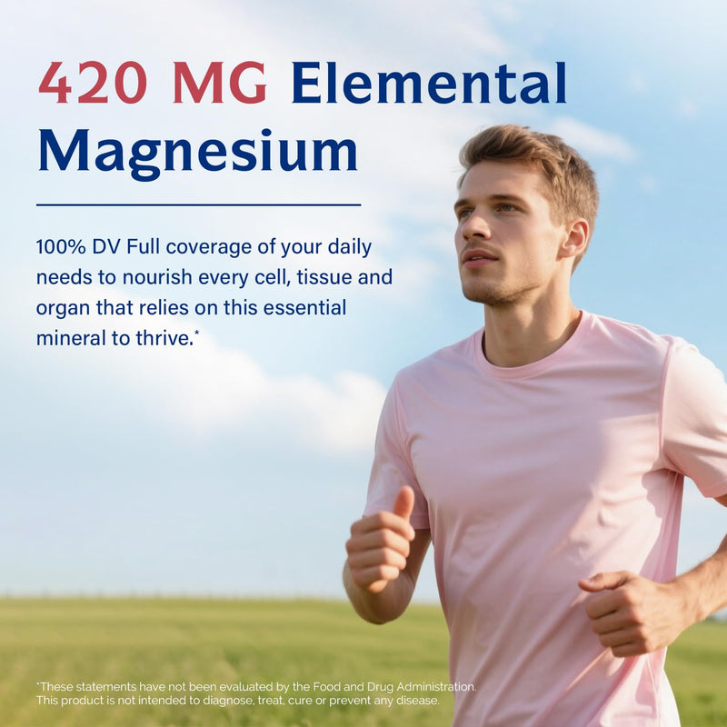 Innate Vitality Magnesium Glycinate Complex, 420mg Elemental Magnesium Per Serving, Enhanced Absorption, Black Pepper, Vitamin D3 & B6, Sleep Mood Bone Nerve Support, 180 Caps