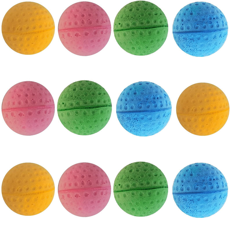 Curiosity is The Nature of Cats, This Ball Rolling and Jumping, can Stimulate The Interest of Cats, Recommended for Cats with This Toy. Golf Foam Sponge Ball 12 - BeesActive Australia