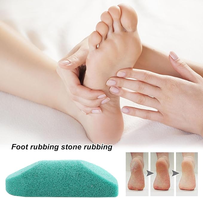 Foot Pumice - Foot Exfoliator - Pedicure Tool Foot File 2 Sided Foot Exfoliating Scrubber for Dry Dead Skin Rebornsun - BeesActive Australia
