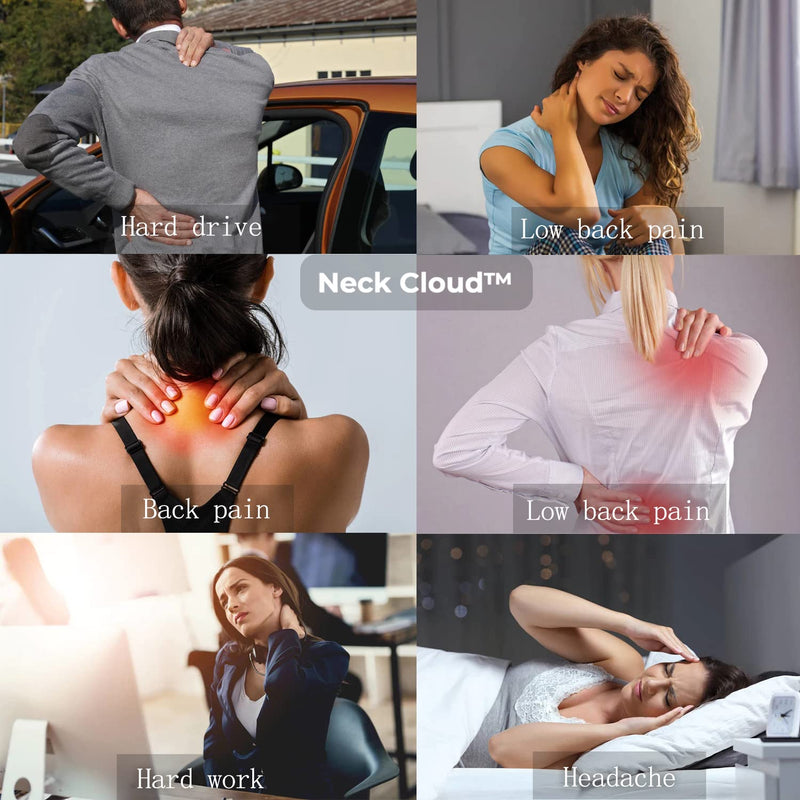 Neck Cloud™ - Cervical Traction Device, Trademark Certificate Designates Unique Authentic Product for Hump. Neck Stretcher Cervical Traction for Tmj Pain Relief (Blue) Blue - BeesActive Australia