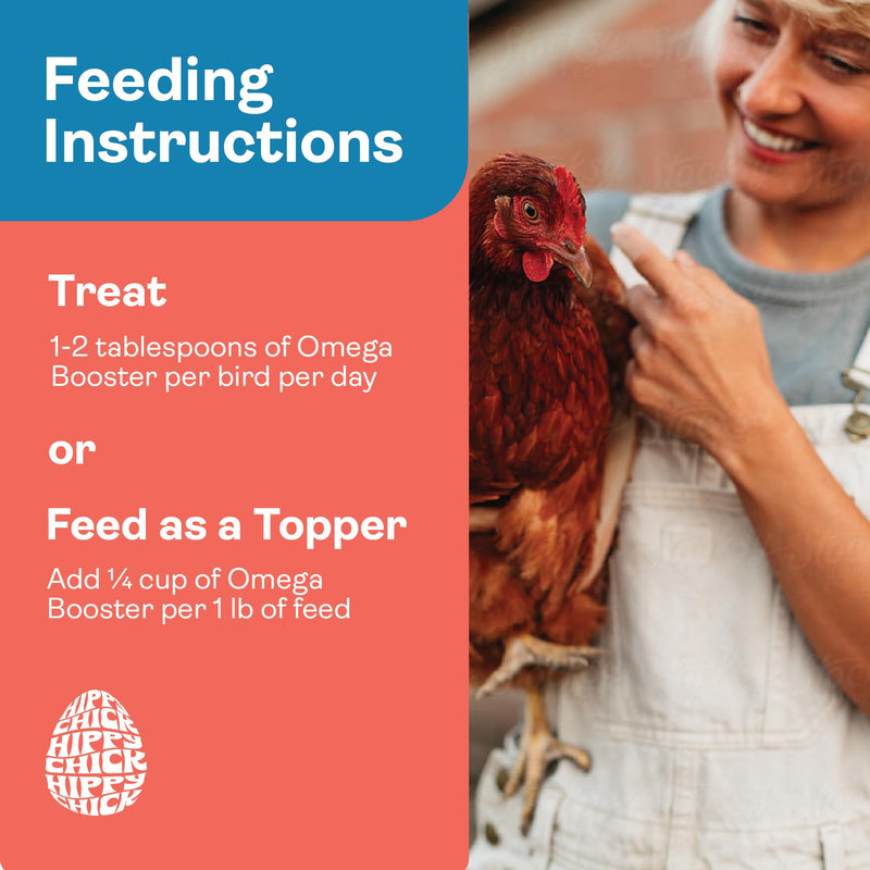 Hippy Chick Immuni-Guard + Omega Booster Bundle – Chicken Immune Support, Probiotics & Prebiotics, Omega-3 Egg Laying & Feather Health Supplement – Natural Poultry Treat & Flock Wellness Pack