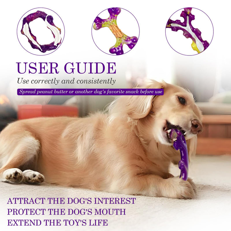 Tough Dog Toys for Aggressive Chewers 3 Pack Chew Toys for Large Dogs, Indestructible Dog Toy for Aggressive Chewers Large Breed, Dog Toys to Keep Them Busy Model 315 - BeesActive Australia