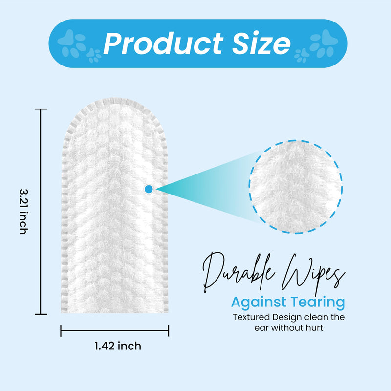Dog Ear Wipes Finger Pads Dog Ear Cleaning