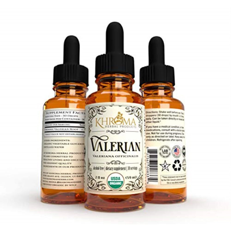 Organic Valerian Root - 2 oz Liquid in a Glass Bottle - 30 Maximum Strength Servings - BeesActive Australia