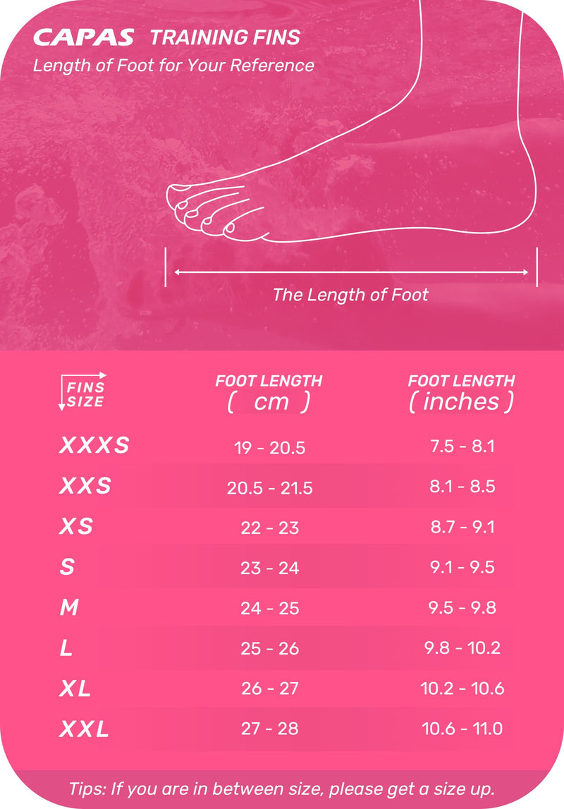 CAPAS Swim Training Fins Comfortable Silicone Lap Swimming Short Blade Floating Flippers with Mesh Bag for Adult Men Women Build Leg Strength M (US Male 7.5-8.5 US Female 8.5-9.5) Warm Pink