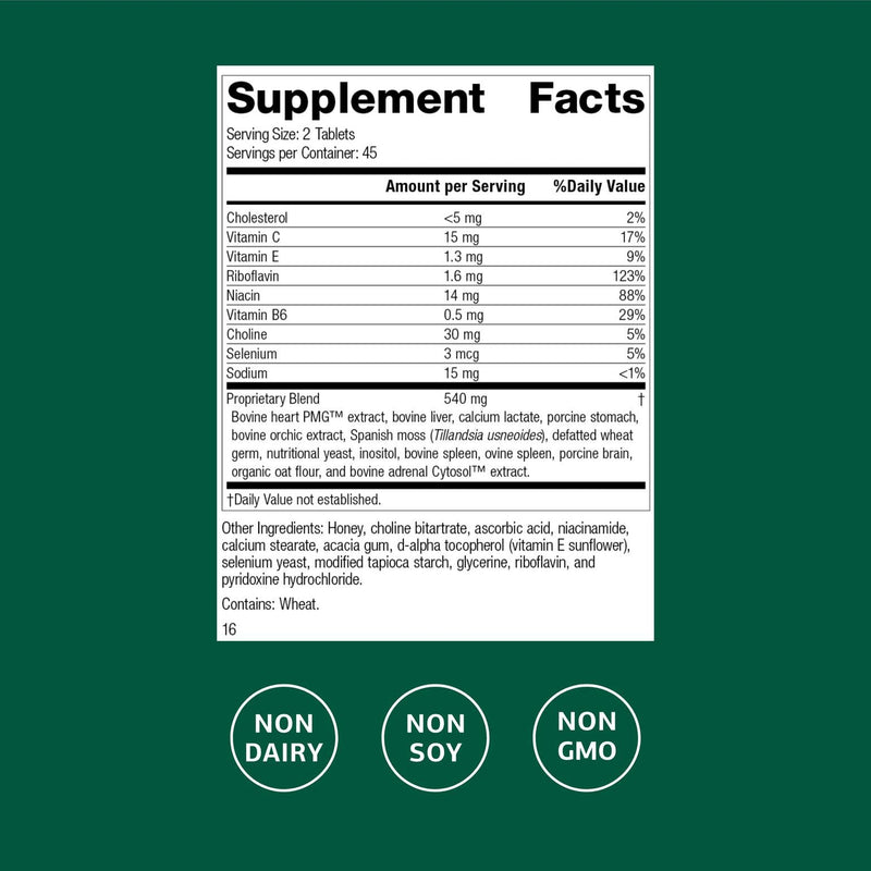Standard Process Cardio-Plus, Heart & Circulation Support, 90 Tablets | Antioxidant Support, Heart Health, Circulation and Blood Flow Supplement with Vitamin B6, Niacin and Riboflavin Unflavored 90 Count (Pack of 1)