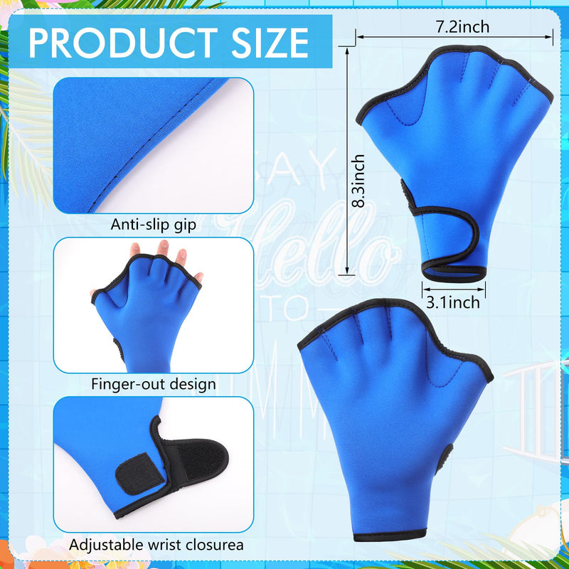 Seenelling 4Pcs Aquatic Exercise Water Weights Equipment, Including 1 Swimming Belt, 2 Pcs Foam Water Dumbbells 1 Pair Swimming Gloves Pool Exercise Equipment for Adults for Training Workouts - BeesActive Australia