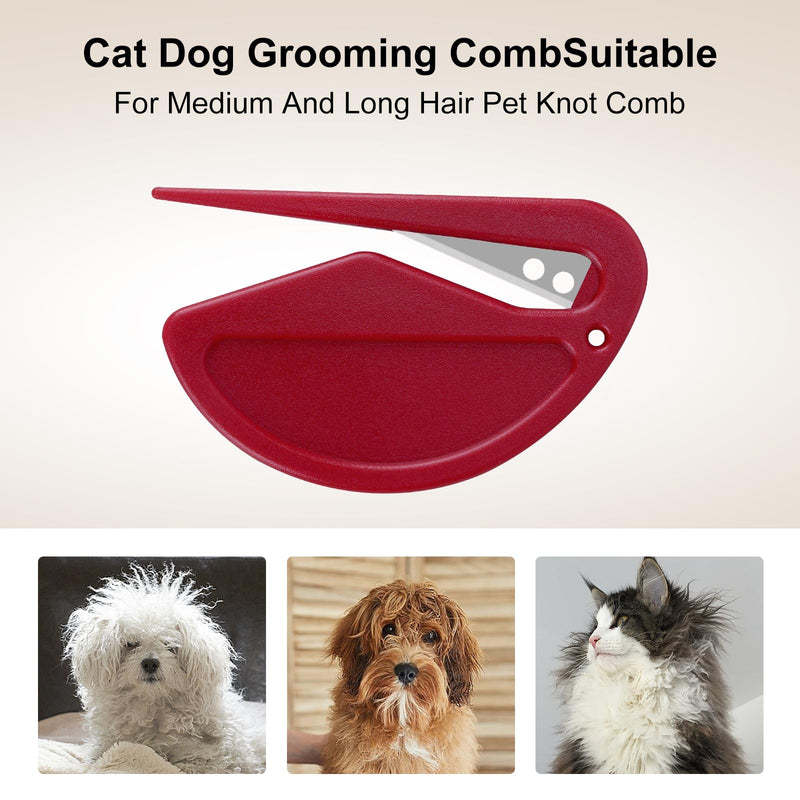 6 Pcs Knotting Comb, Knotting Comb For Dogs, Knotting Comb For Cats, Pet Knot Opener, Pet Knotting Comb, Cat Knot Remover Tool, May Efficiently On Pet Fur Remove Knots, Tangles, By Mcykcga - BeesActive Australia