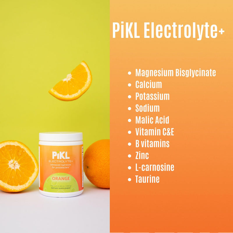 PiKL Nutrition Electrolyte Drink Mix for Pickleball | Magnesium & B-Vitamins | 0g Sugar | 30 Servings (Blue Raspberry) Blue Raspberry